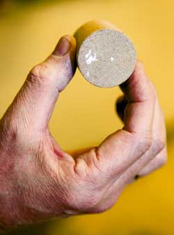 One of the planet’s fever-reducing pills: porous sandstone found in abundance on the sea floor. Photo: Ole Morten Melgård