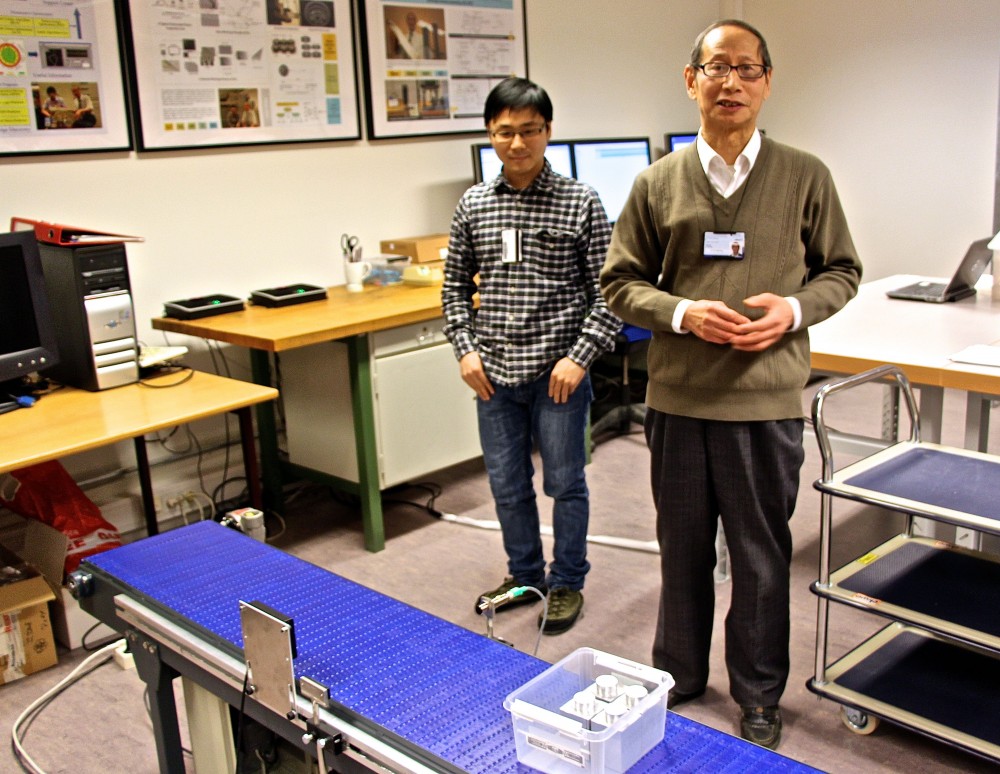Kesheng Wang and Quan Yu in the Knowledge Discovery Lab at NTNU