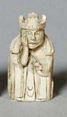Some queen figurines from among the ancient Lewis chessmen hold drinking horns. This discovery was the start of Stang’s interest in drinking horns