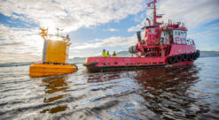 Marine research: A floating laboratory consisting of two research buoys will investigate life in the Trondheim Fjord
