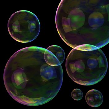 illustration photo of soap bubbles