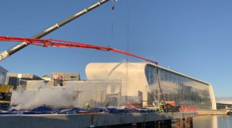Energy saving: Concrete casting during winter with a new heating system