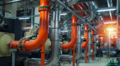 A heating pump is comprised of a lot of pumps and wires