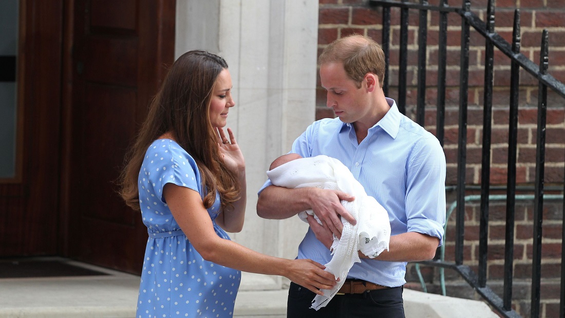 William with baby in his right arm