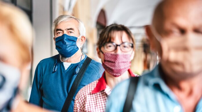 People wearing masks during the COVID-19 pandemic