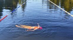Swimming outside