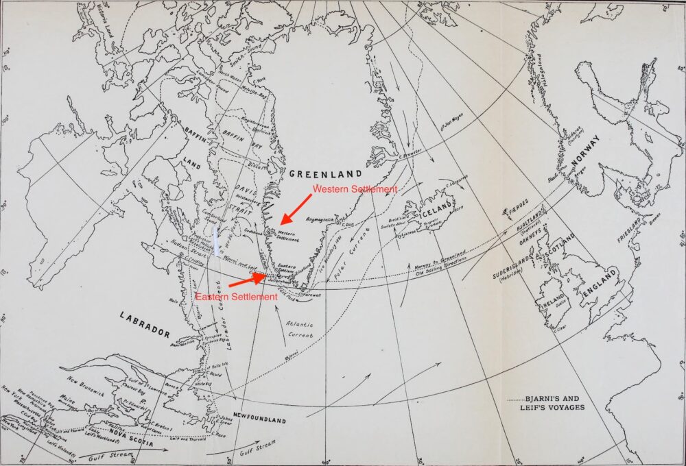 Eastern and Western Viking Settlements in Greenland