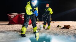 Arctic research studying winter carbon stocks