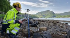 Thermal resistivity (heat resistance) describes how much a material resists heat conductivity. Soil materials like sand, crushed stone and other masses around power cables have great importance for the cable's current-carrying capacity. Photo: Kristian Solheim Thinn, SINTEF.