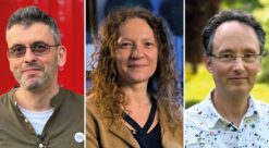 2026 Kavli Astrophysics Winners Vasily Belokurov, Amina Helmi and Rodrigo Ibata. Photo montage.
