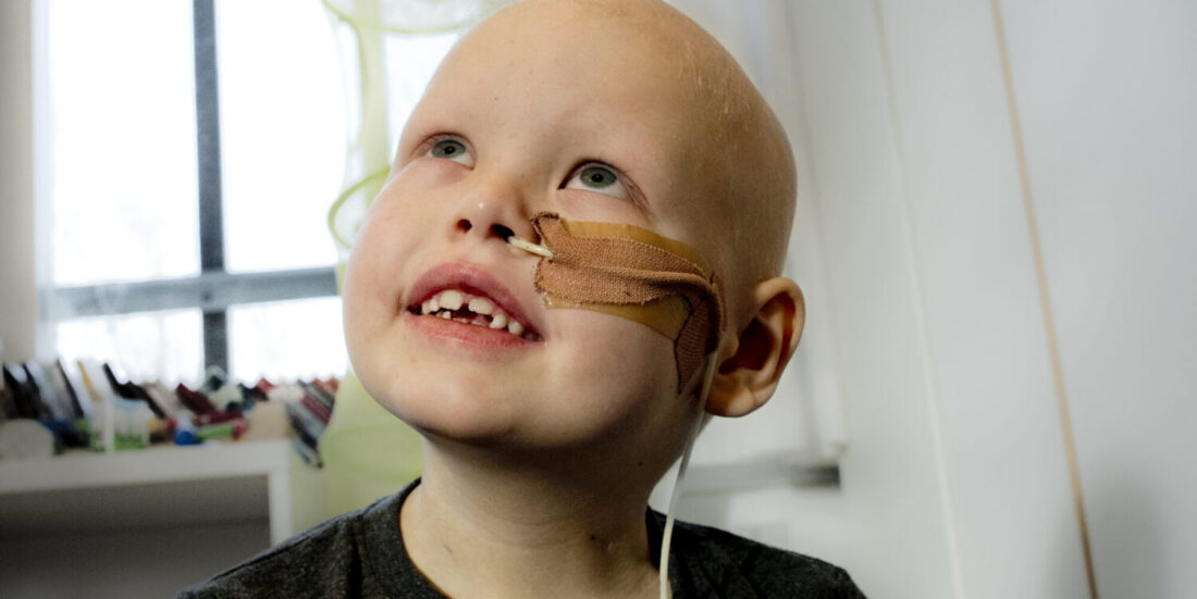a child receiving treatment
