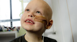 a child receiving treatment