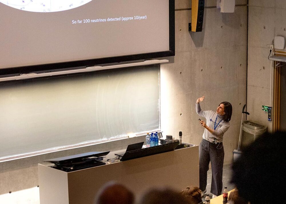 presentation in auditorium 