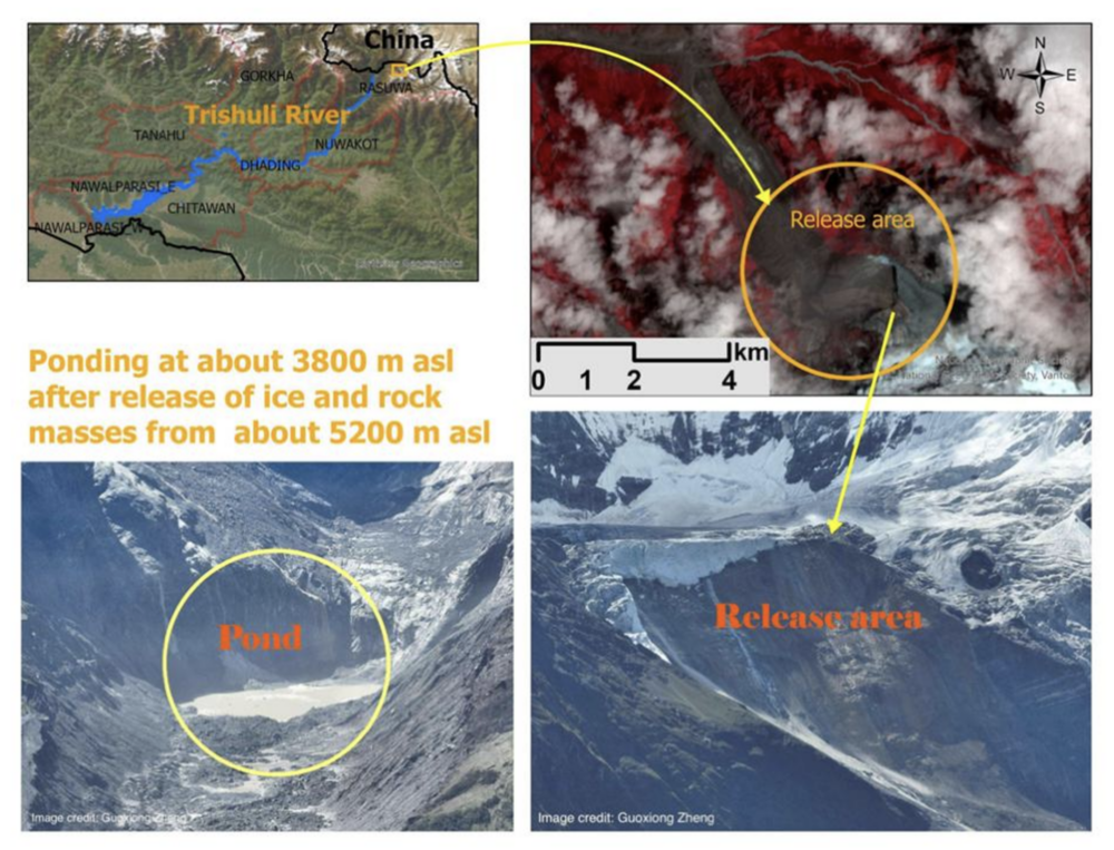 graphic showing the affected area